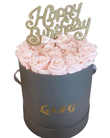 Forever Rose Birthday Box (Gray)