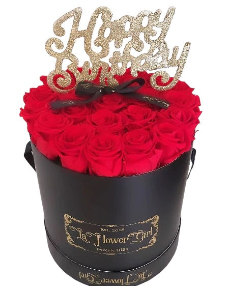 Happy birthday flower LA Flower Girl Forever Roses 2024 Valentines day 
