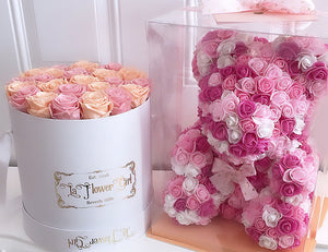 Message Bouquet Box (Fresh Roses) – LA Flower Girl