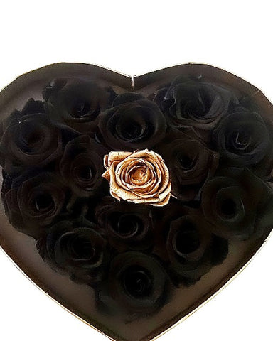 black forever Roses LA Gold Roses LA Valentine's 2024