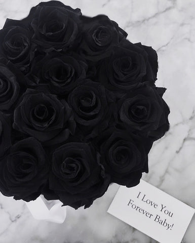 Chic Gothic Black Forever Roses