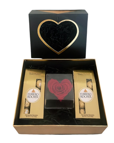 Heart Shaped Forever Rose Gift Box