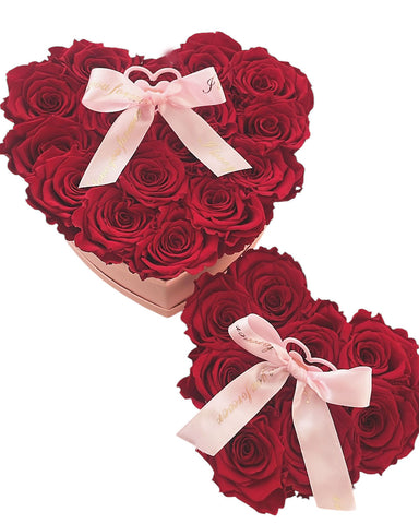 Forever Rose Heart Bouquet (Last Up To 2 Years)